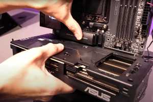 New Asus motherboard makes swapping graphics cards so much easier
