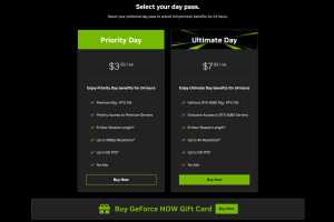 GeForce Now streaming gets day passes and G-Sync 