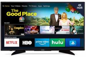 This 4K HDR smart TV with Amazon&rsquo;s Fire streaming built-in is on sale for just $200