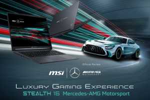 MSI's swanky Mercedes AMG Stealth 16 laptop has a 'Start engine' button