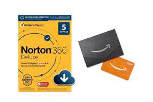 Save $80 on our favorite antivirus suite, Norton 360 Deluxe
