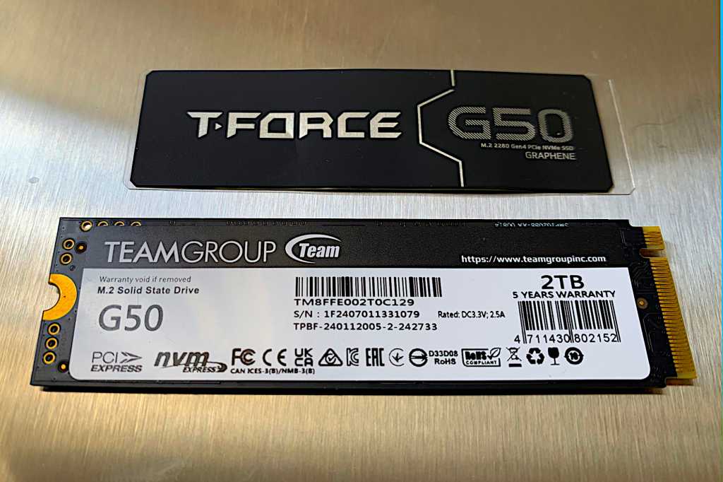 Teamgroup T-Force G50 with graphene heat spreader