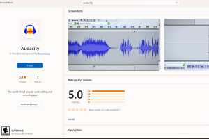 Audacity developer puts the 'proper' version on the Microsoft Store