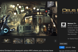 Cyberpunk classic Deus Ex: Mankind Divided is free on Epic right now