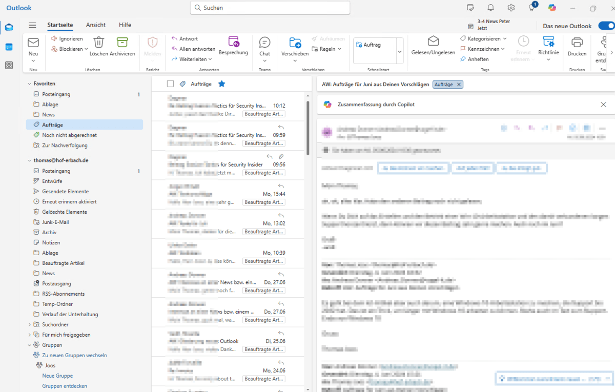 Das neue Outlook